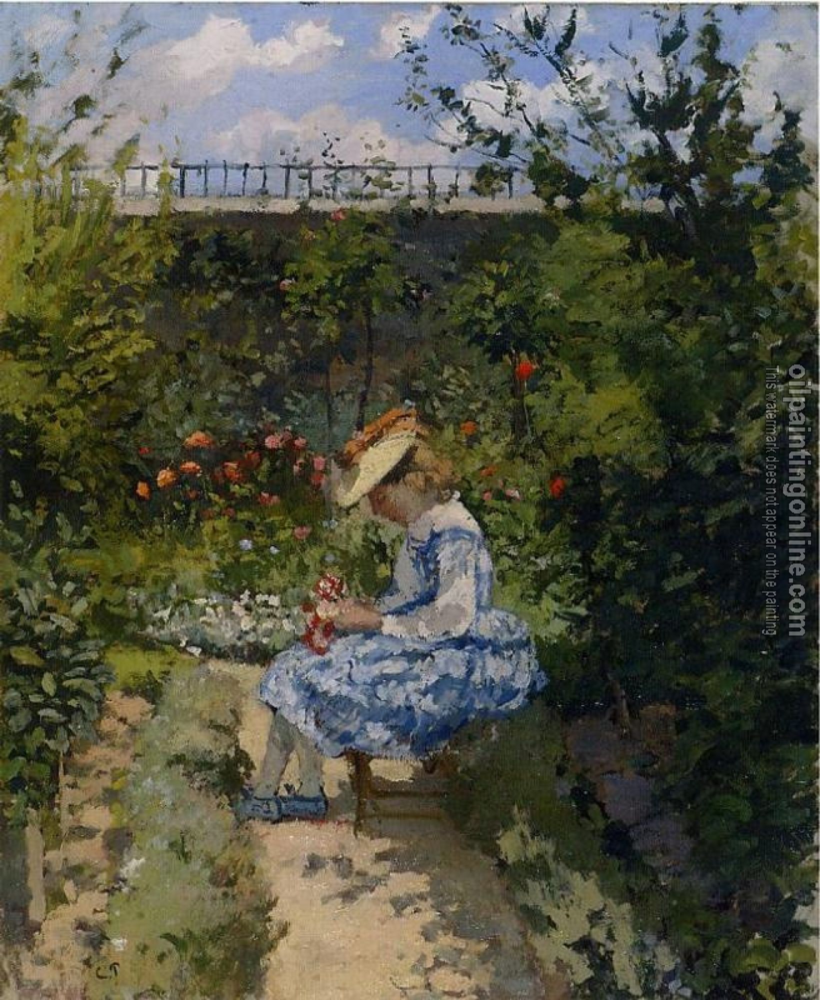 Pissarro, Camille - Jeanne in the Garden, Pontoise